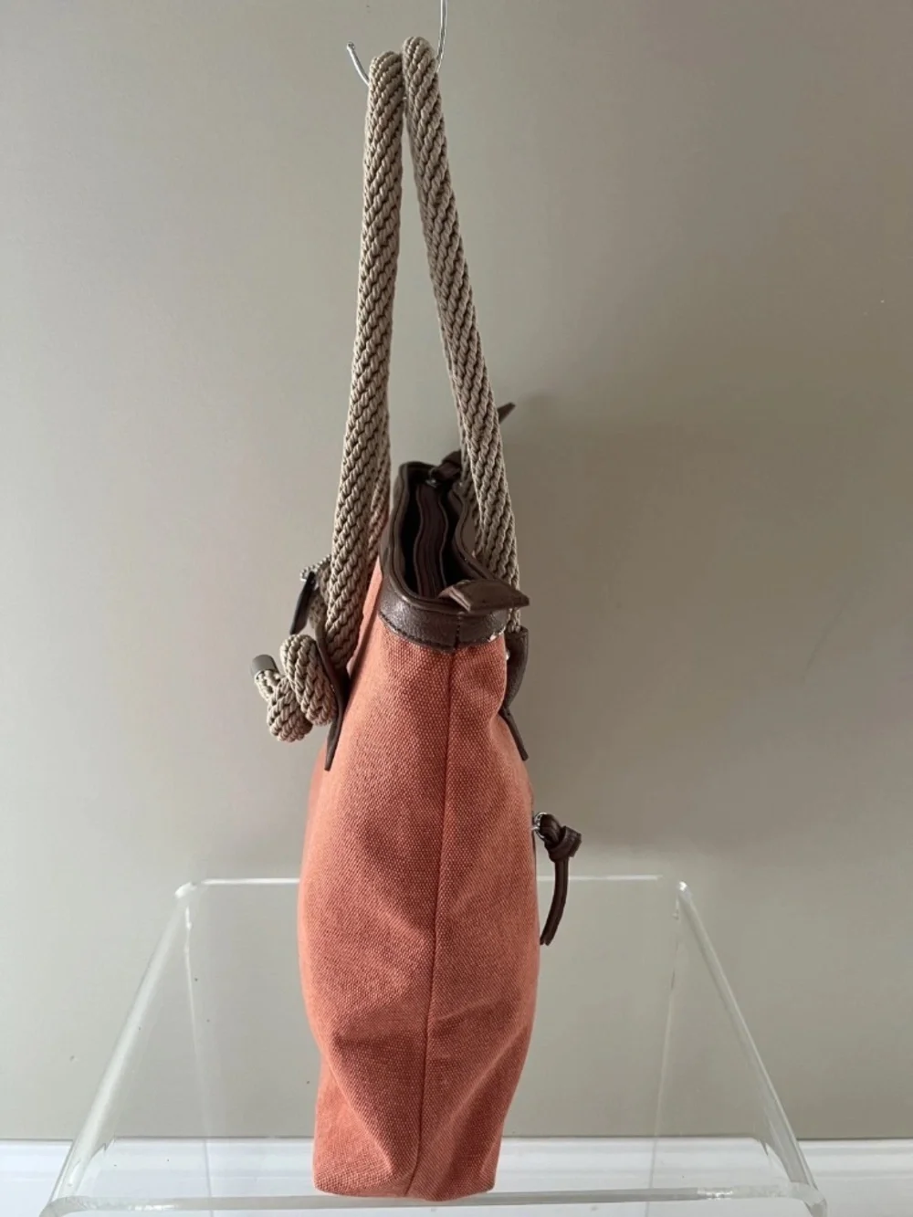 Clarks Orange Womens Handbag Purse Tote